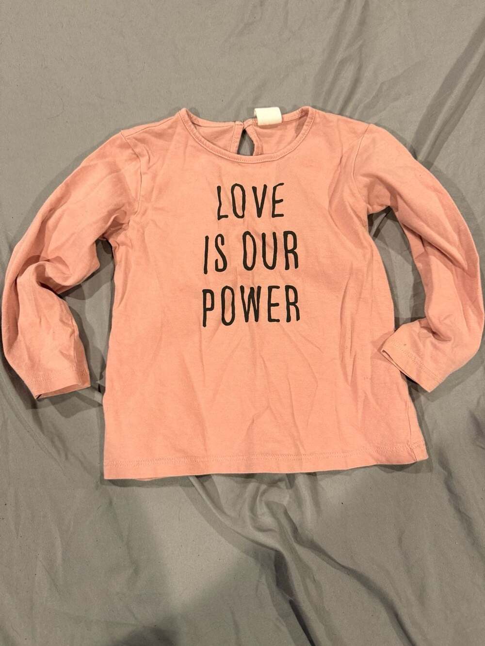 H&M Love Is Our Power Shirt Size 18M
